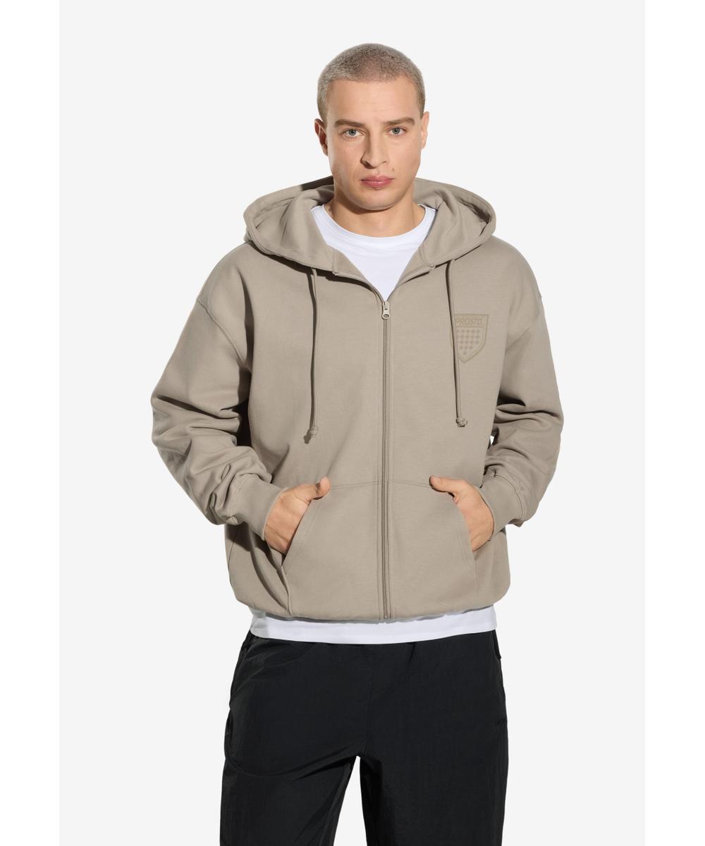 Shield bluza z kapturem beżowa