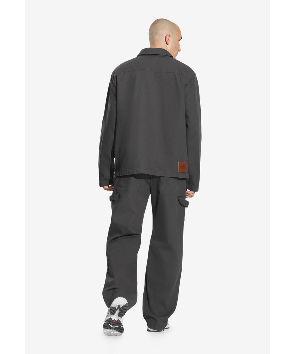 Utility kurtka męska bawełniana ciemnoszara