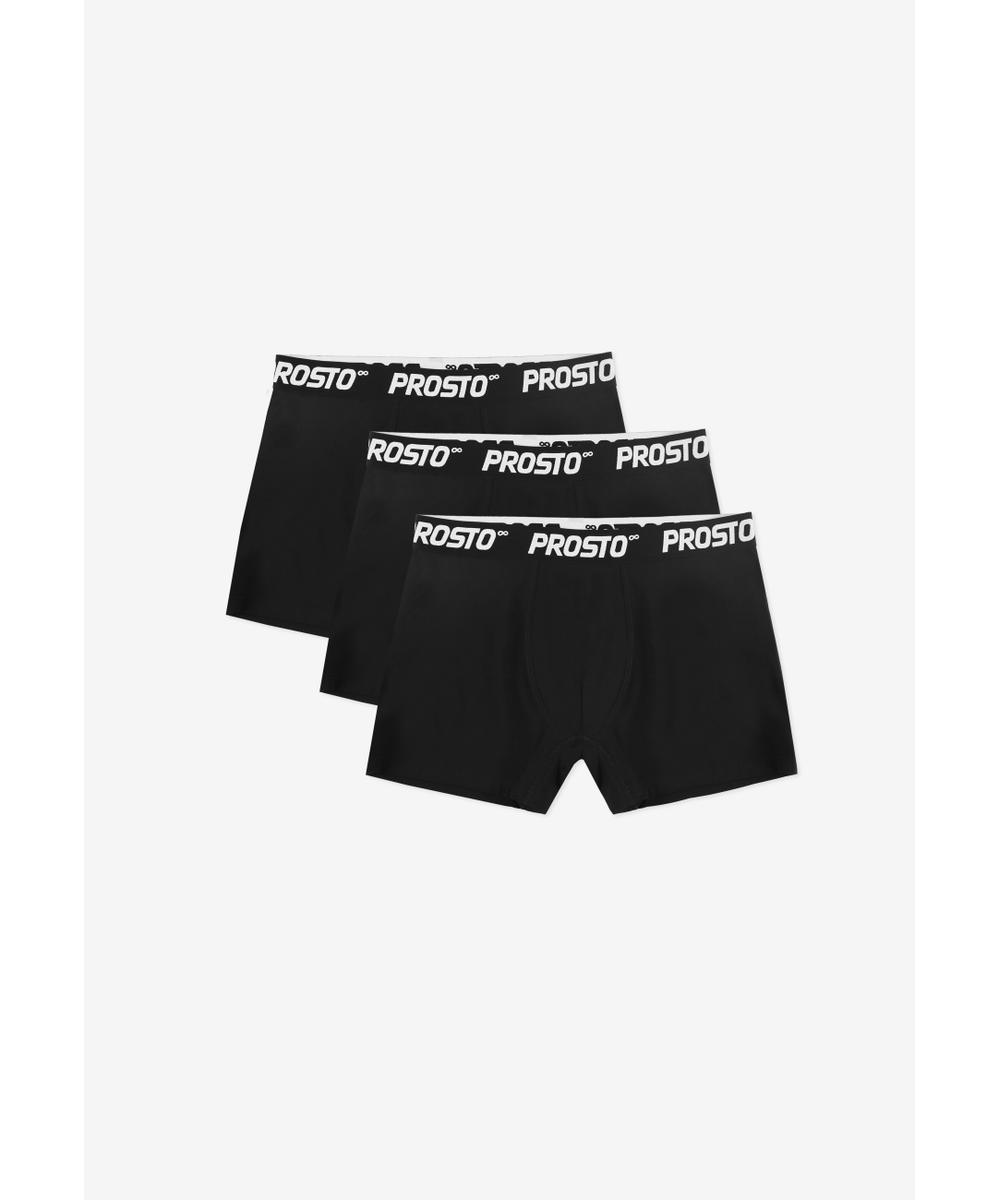 Bokserki męskie bawełniane 3-pack czarne