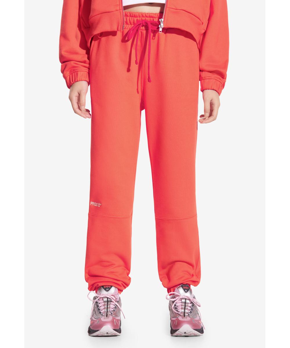Cut spodnie dresowe damskie czerwone
