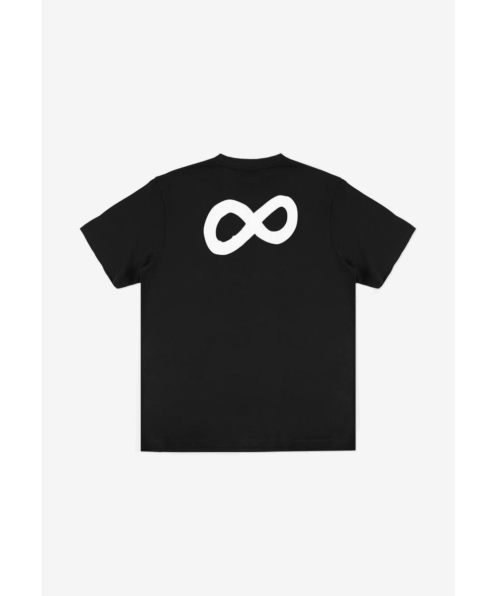 Infinity t-shirt męski z krótkim rękawem czarny