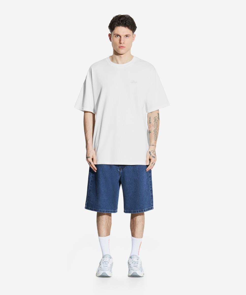 Shizzo jeansy krótkie męskie baggy niebieskie