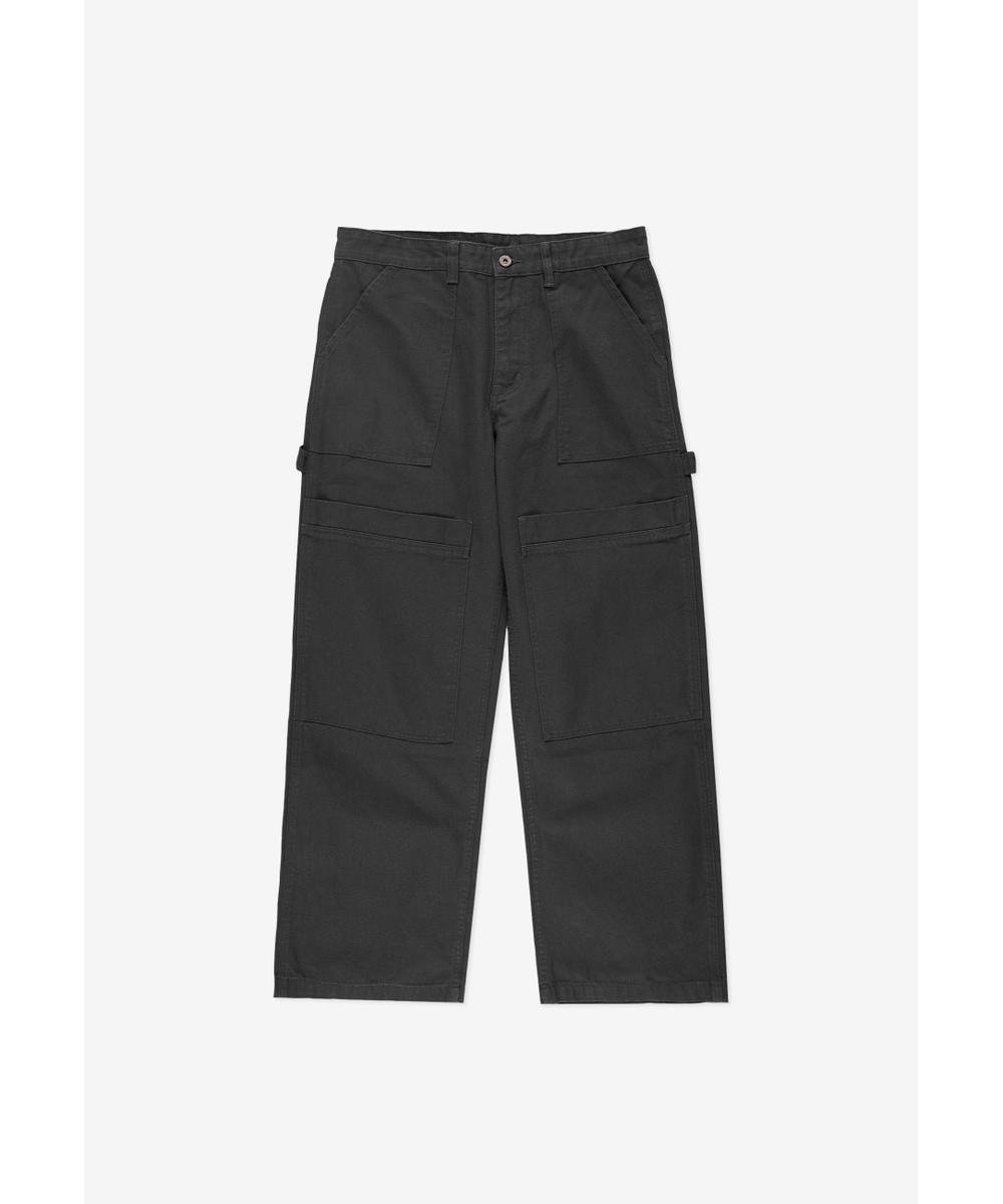 Utility spodnie męskie bawełniane ciemnoszare