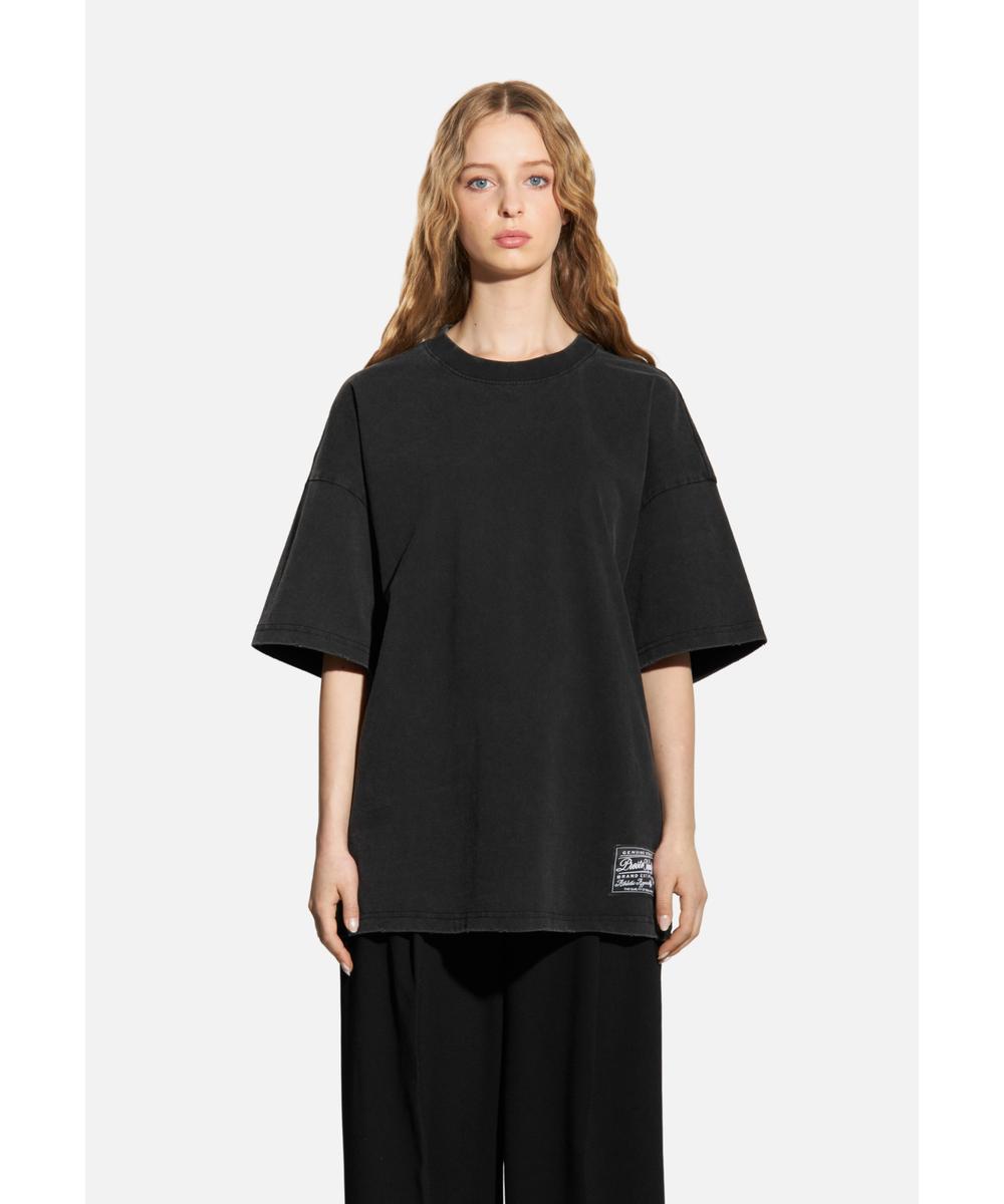 Infinity Label t-shirt bawełniany czarny