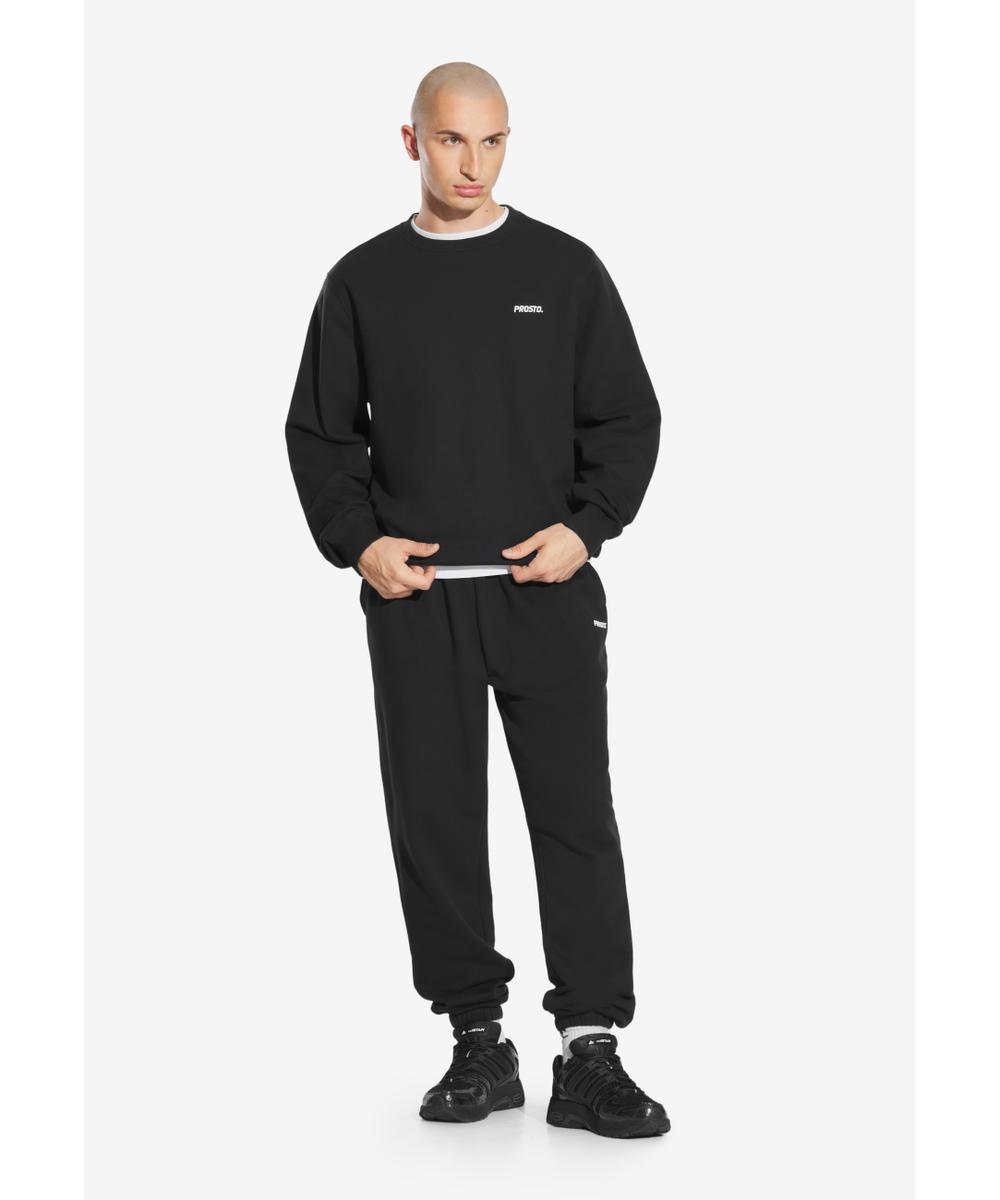 Subtle Logo bluza męska bawełniana czarna