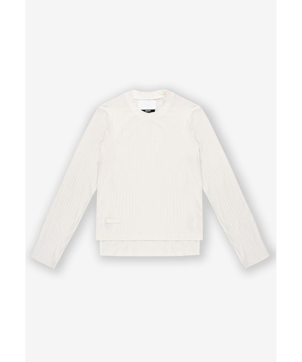 Bamboo longsleeve damski biały