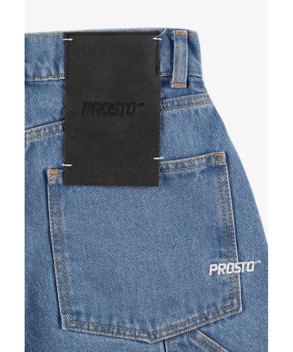 Dart Pants Work spodnie jeansy damskie niebieskie