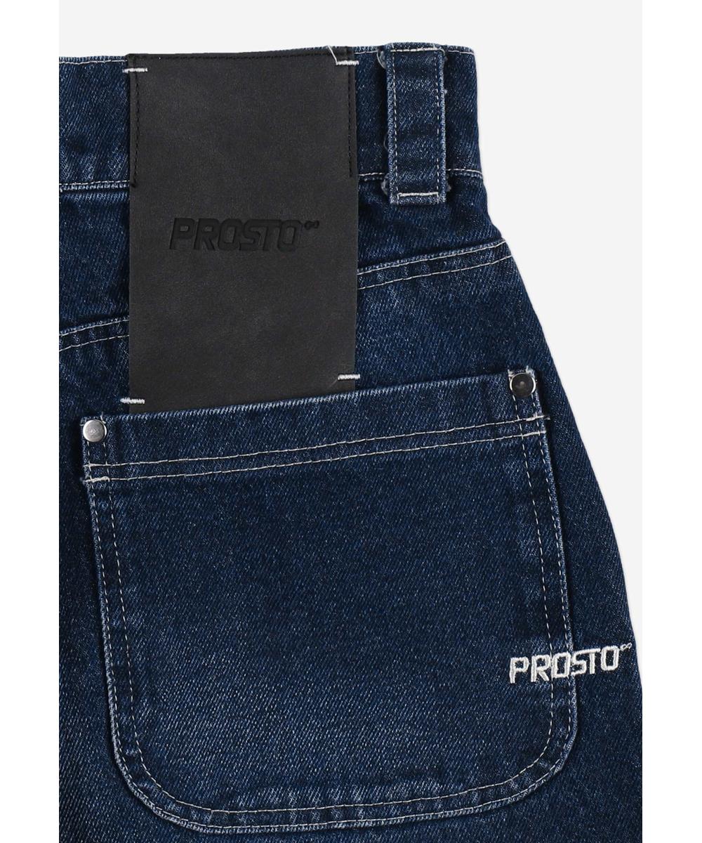 Long Pants Work spodnie jeansy damskie granatowe