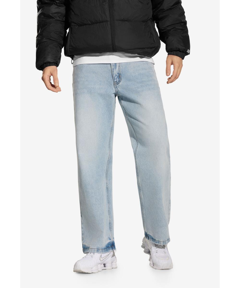 Shield jeansy baggy męskie jasnoniebieskie