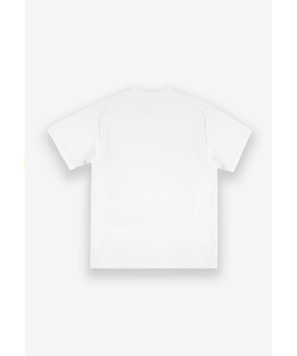 finerism t-shirt bawełniany biały