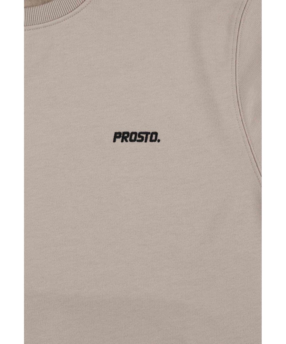 Subtle Logo bluza męska bawełniana beżowa