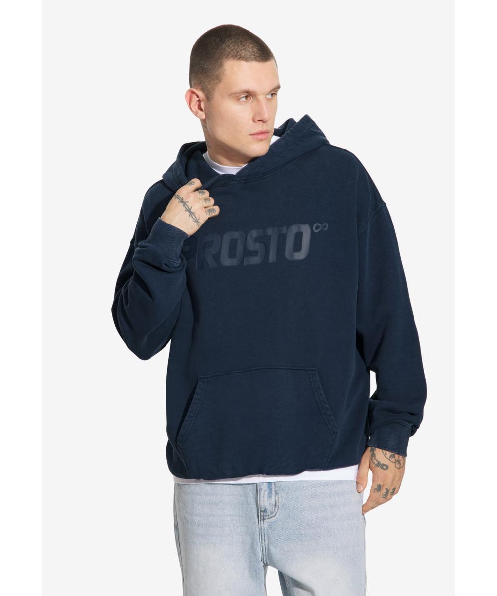 Big Log bluza męska z kapturem granatowa