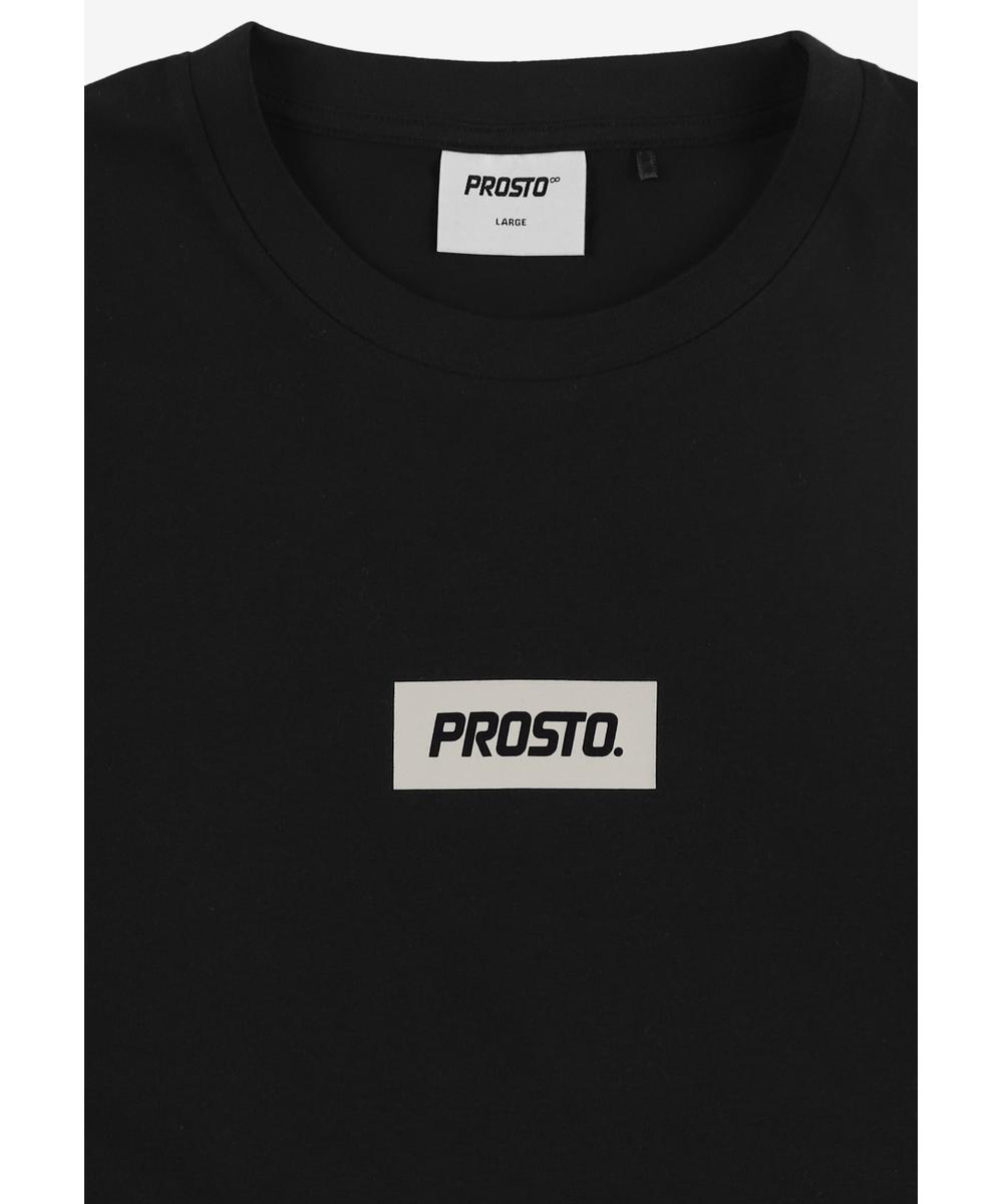 Box Logo t-shirt męski bawełniany czarny