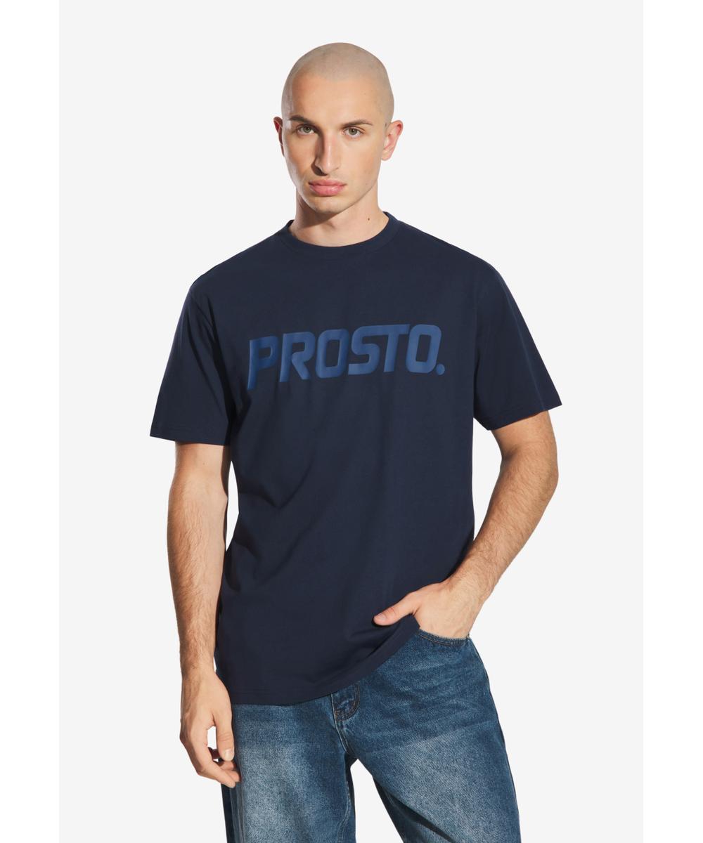 Biglog t-shirt męski bawełniany granatowy