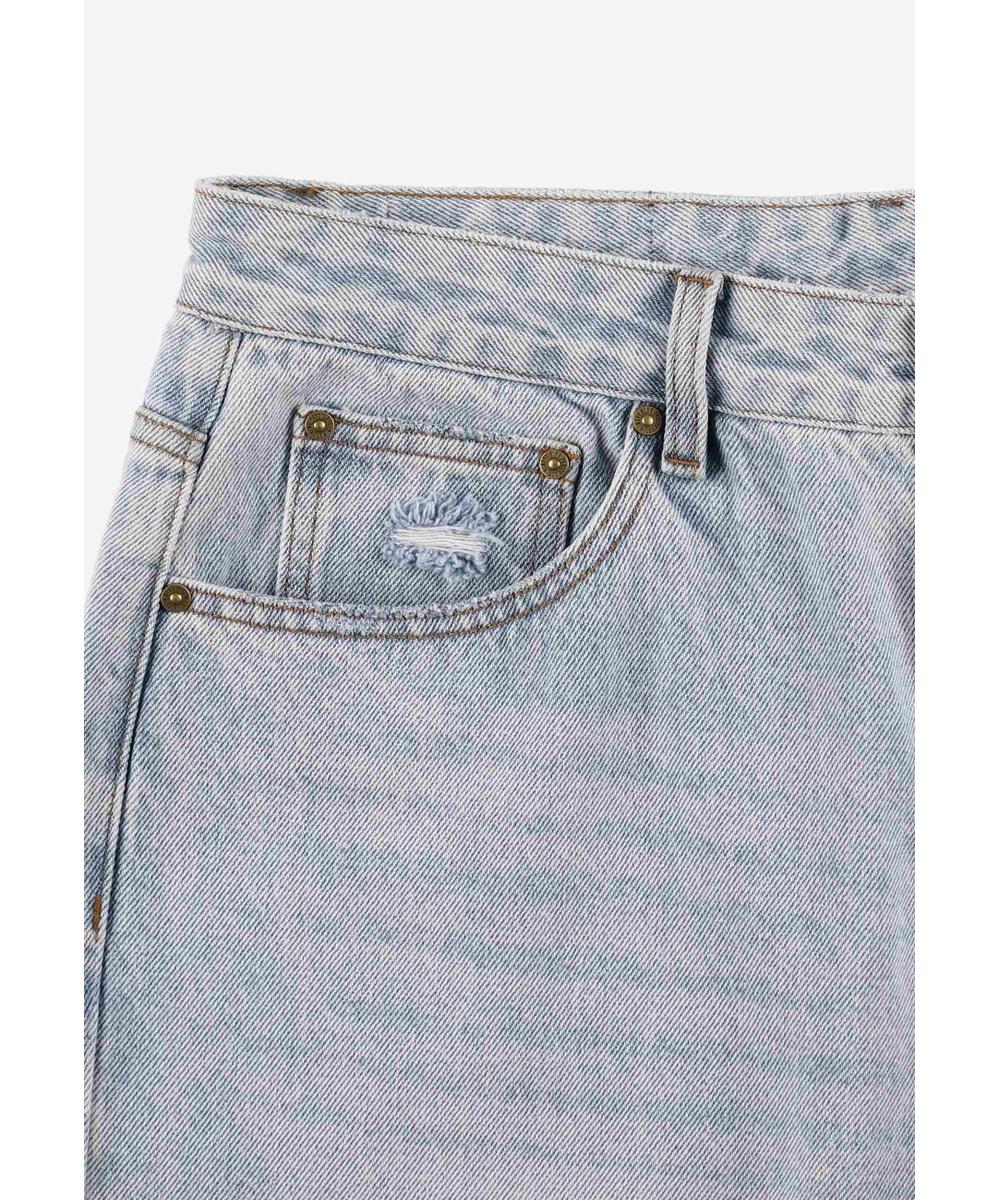 Bunker jeansy męskie regular niebieskie