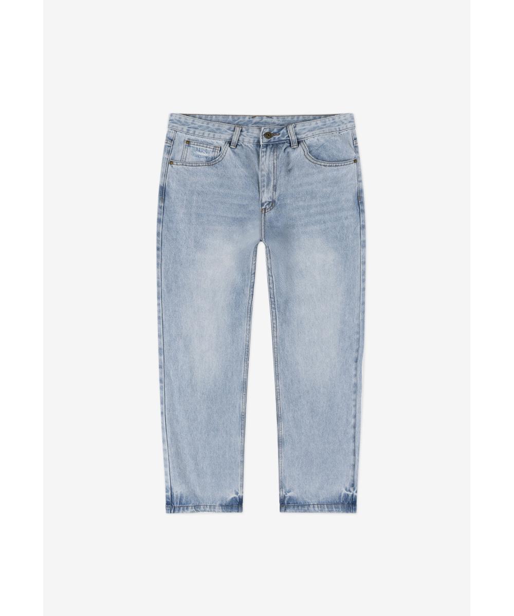 Shield jeansy baggy męskie jasnoniebieskie