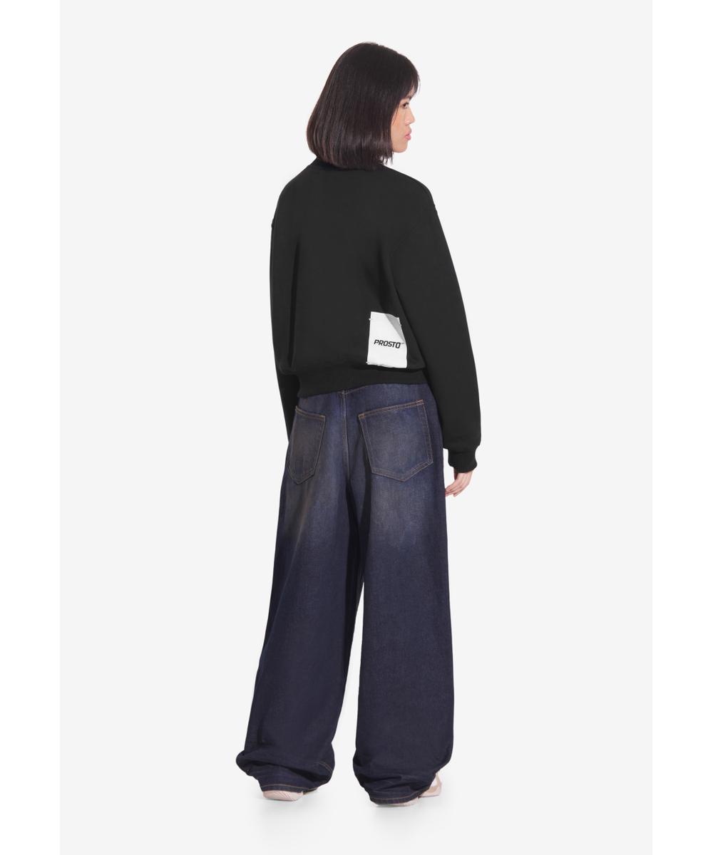 Bomb bluza bez kaptura damska czarna