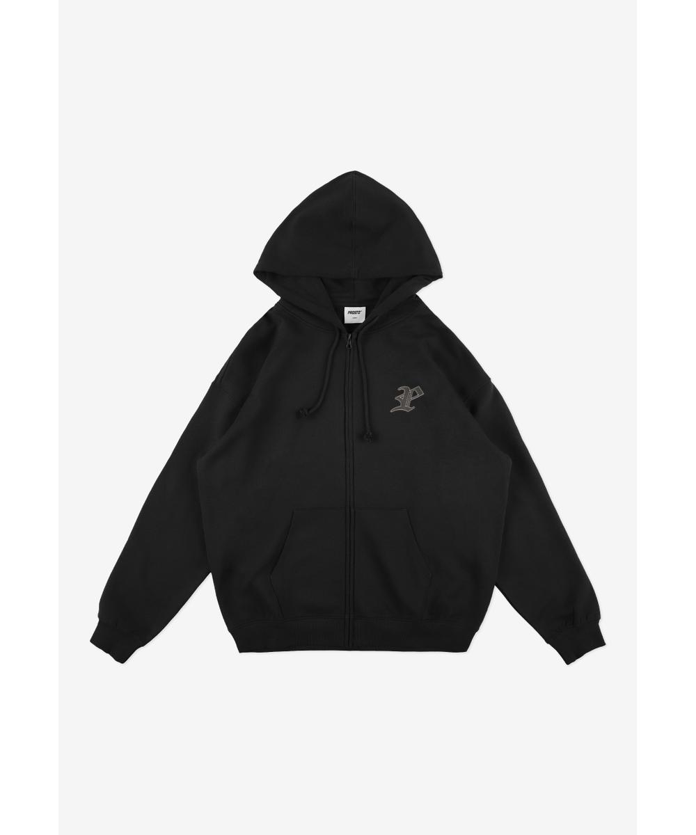 Gothic P bluza z kapturem męska czarna