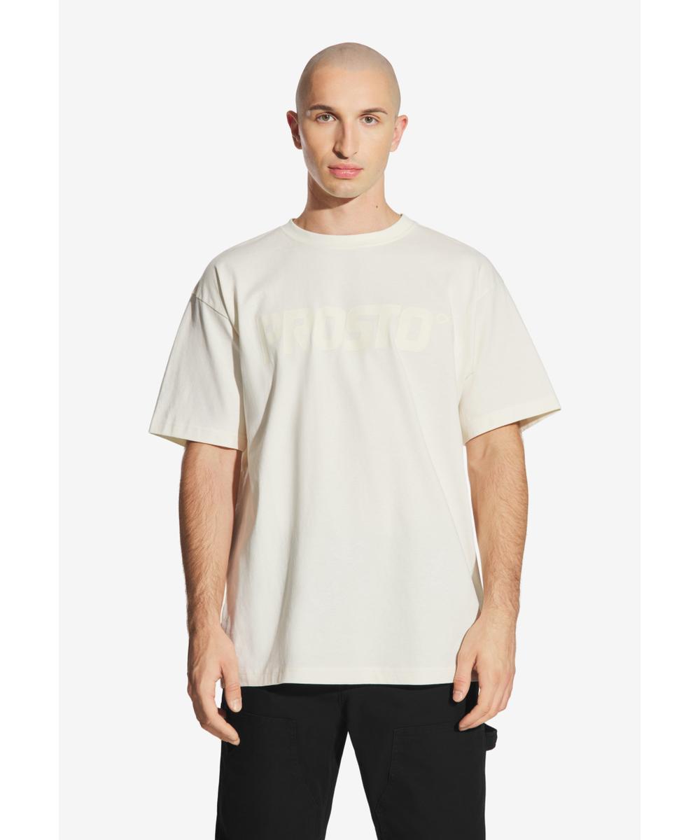 Big Log t-shirt męski bawełniany biały