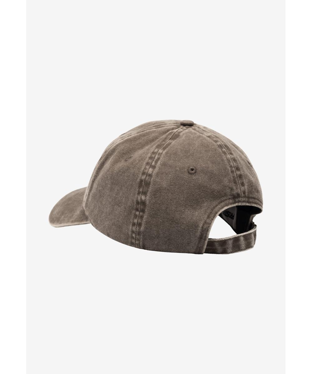 Infinity czapka z daszkiem bawełniana brązowa