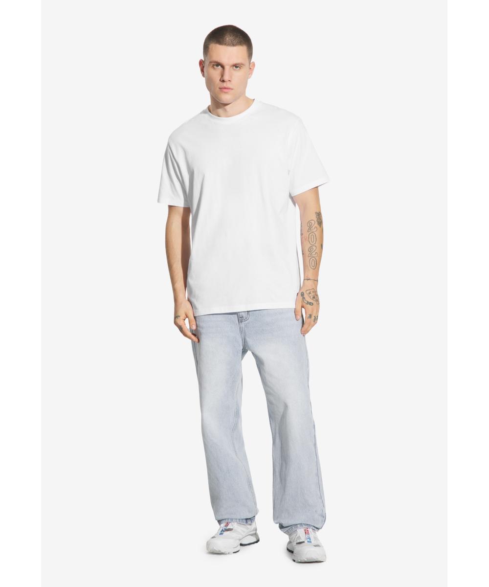 Bunker jeansy męskie regular niebieskie