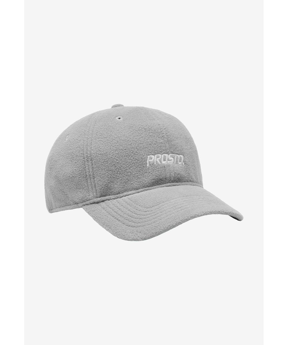 Fleece czapka z daszkiem szara