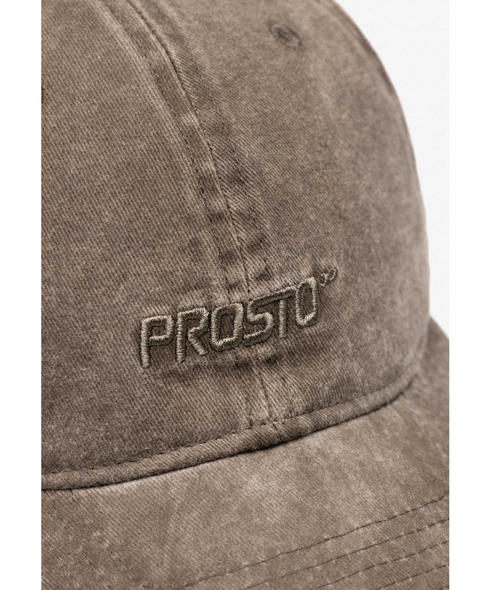 Infinity czapka z daszkiem bawełniana brązowa