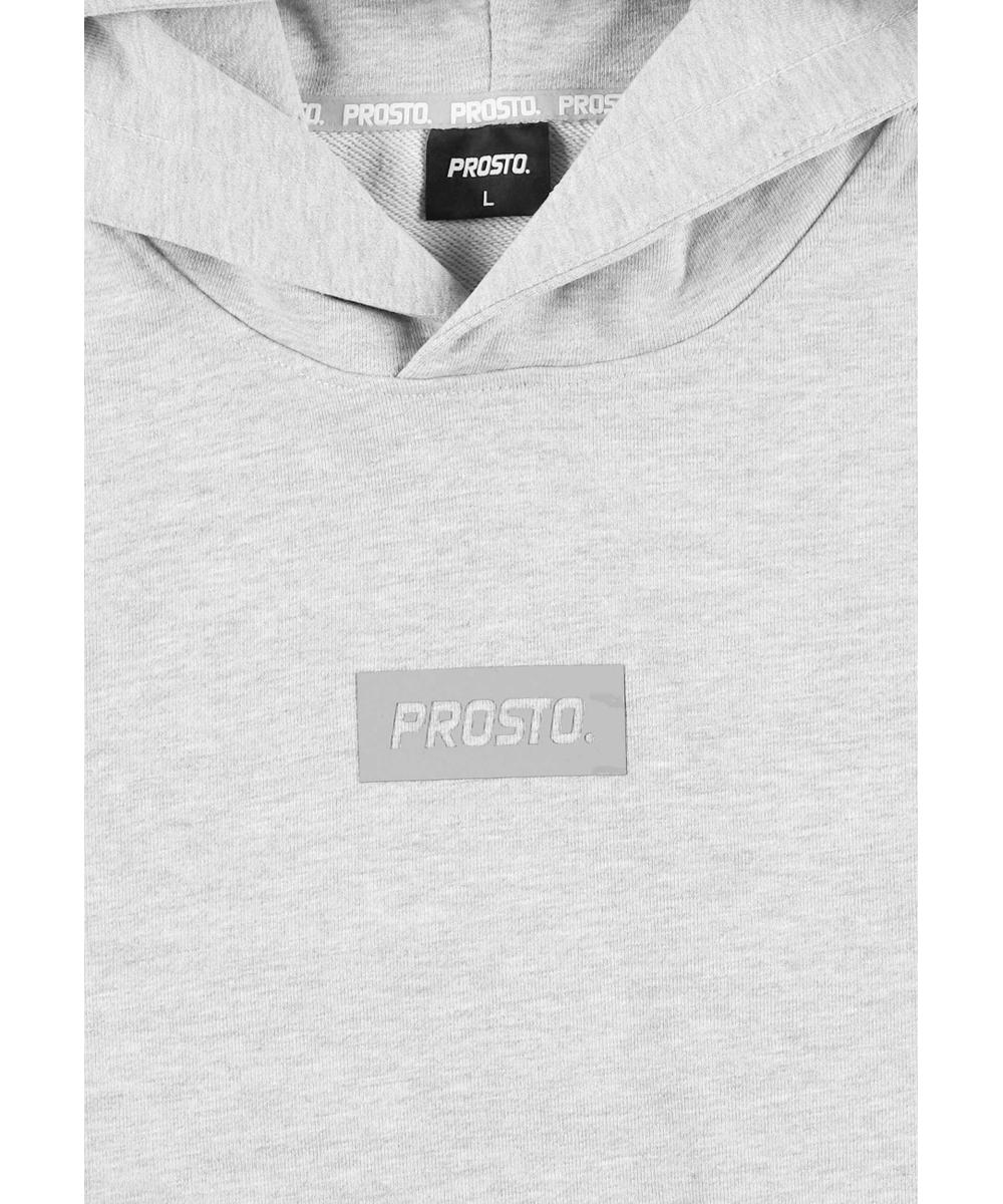 Box bluza z kapturem męska szara