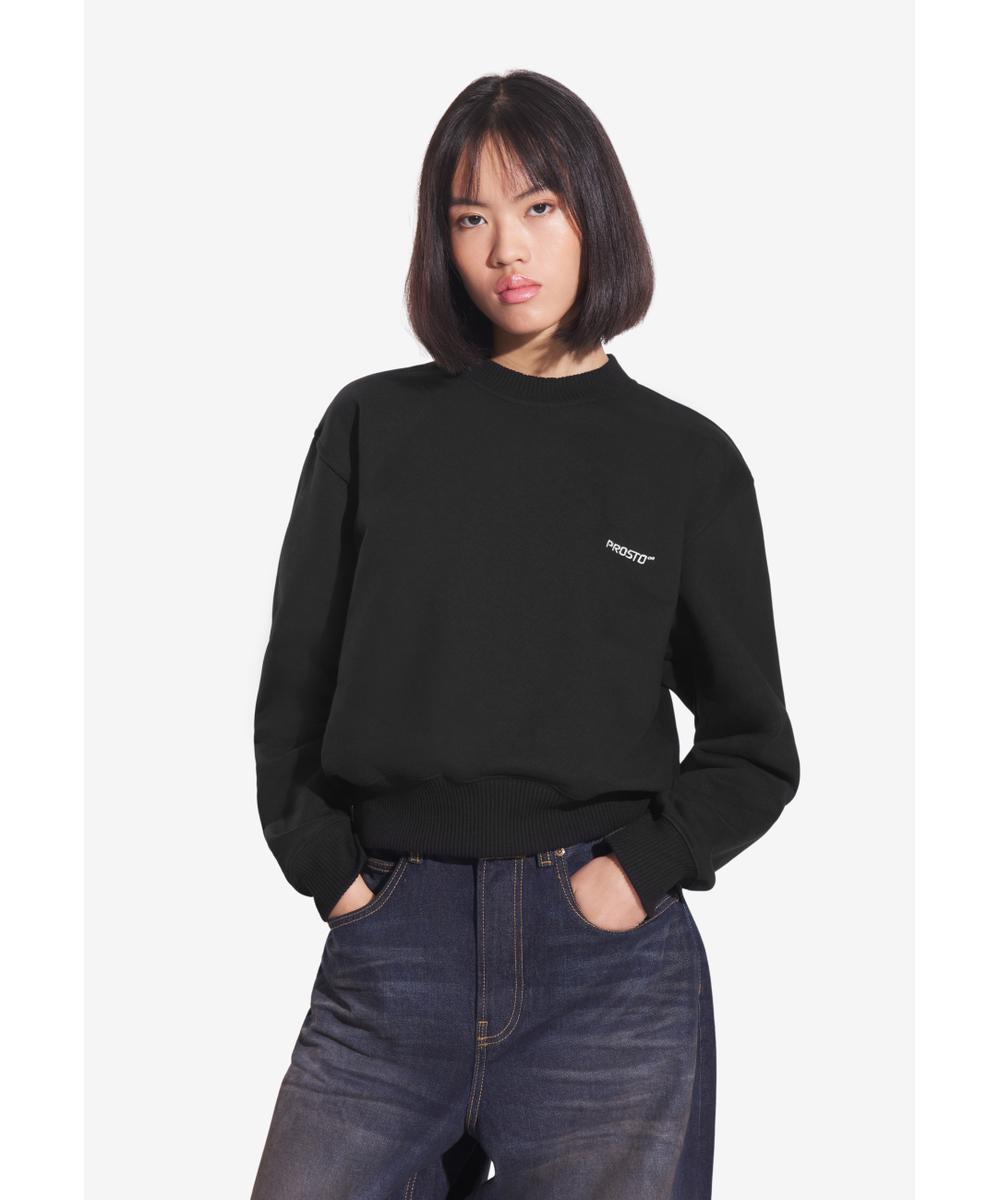 Bomb bluza bez kaptura damska czarna