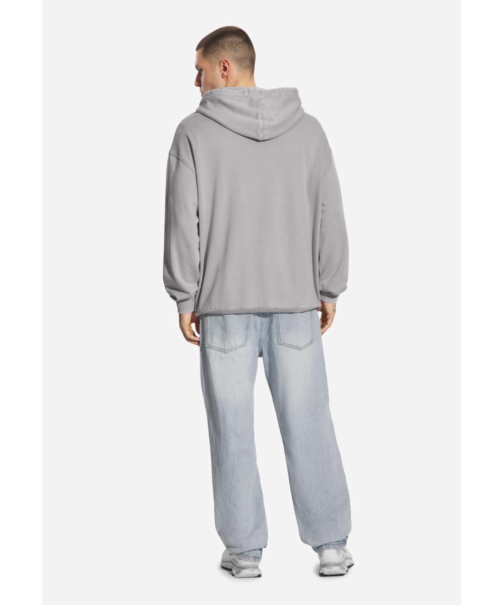 Big Log bluza męska z kapturem szara