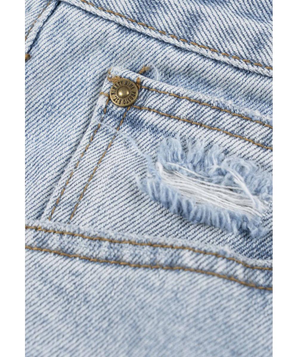 Shield jeansy baggy męskie jasnoniebieskie