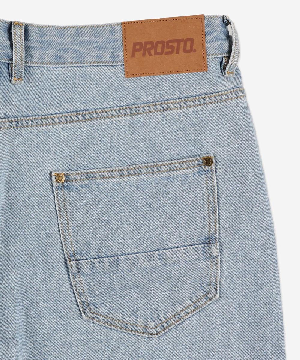 Jang jeansy krótkie męskie regular jasnoniebieskie