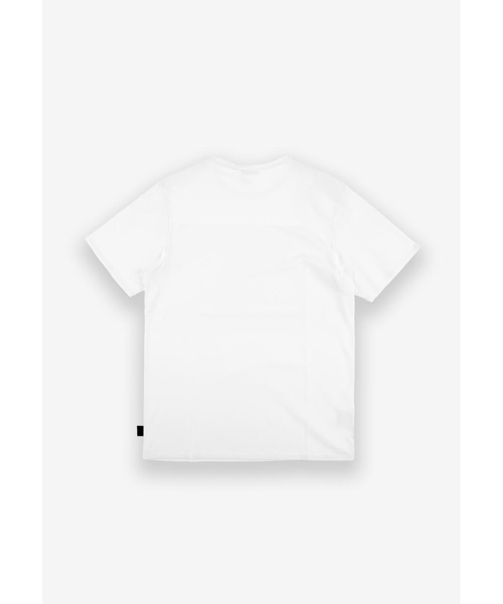 Slim t-shirt męski bawełniany biały