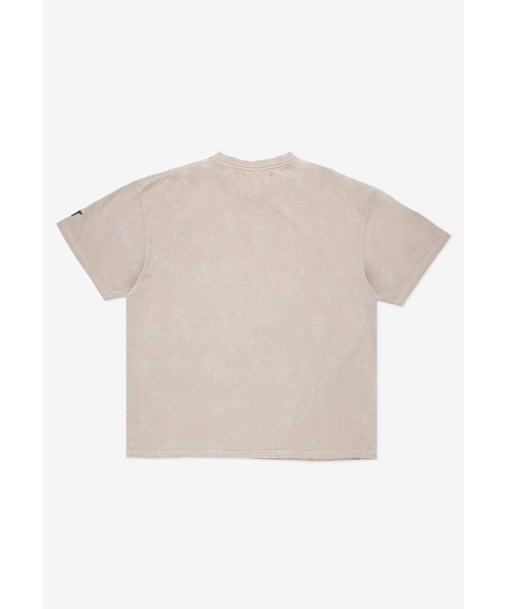 Insects t-shirt bawełniany beżowy