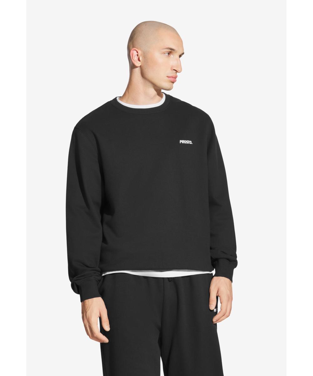 Subtle Logo bluza męska bawełniana czarna