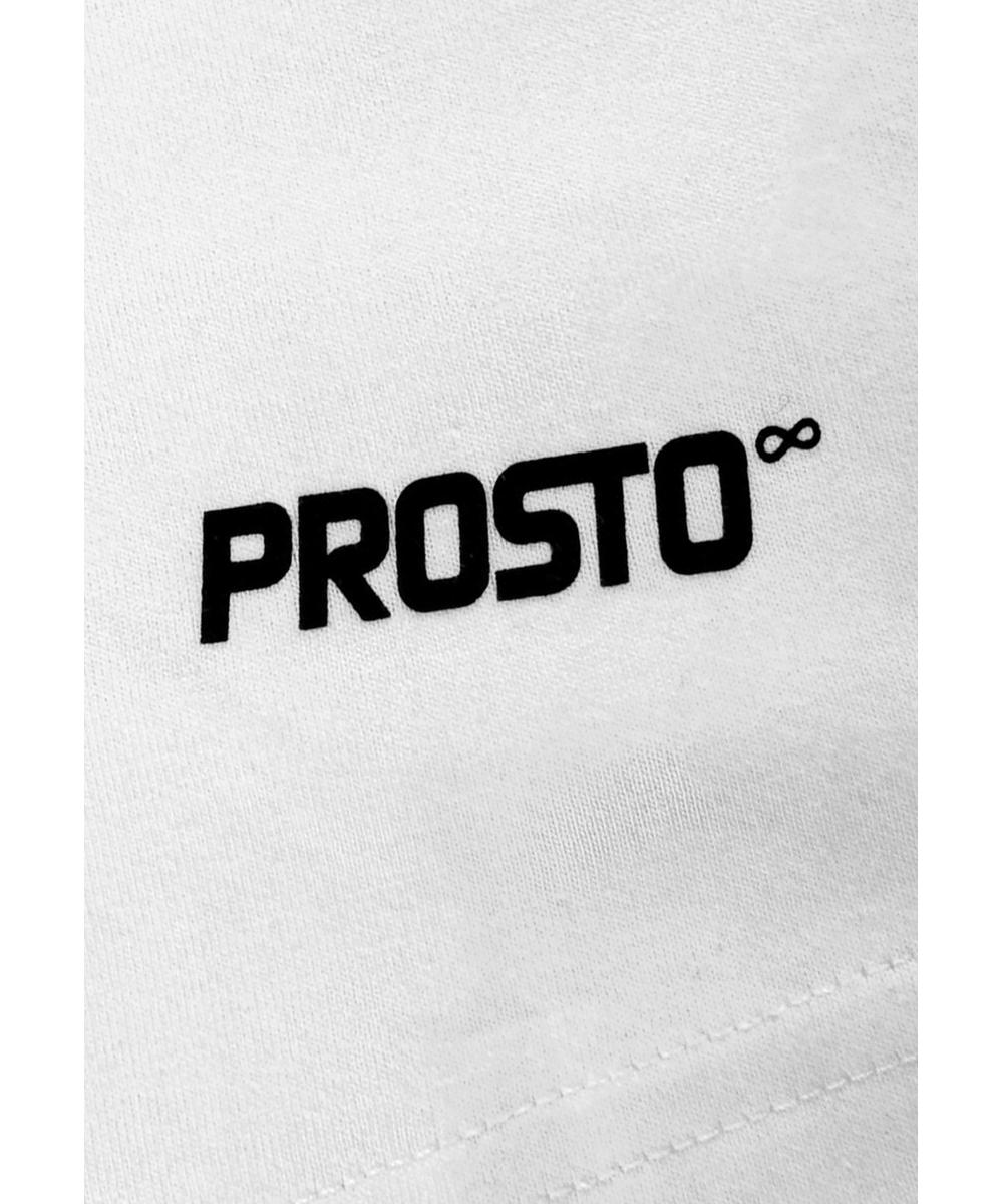 Logotype top męski regular bawełniany biały