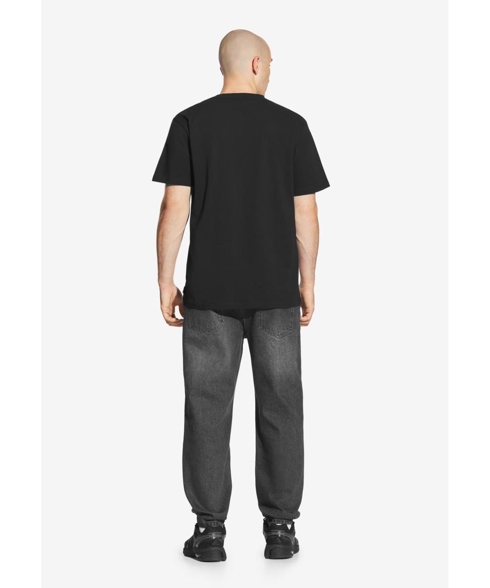 Box Logo t-shirt męski bawełniany czarny