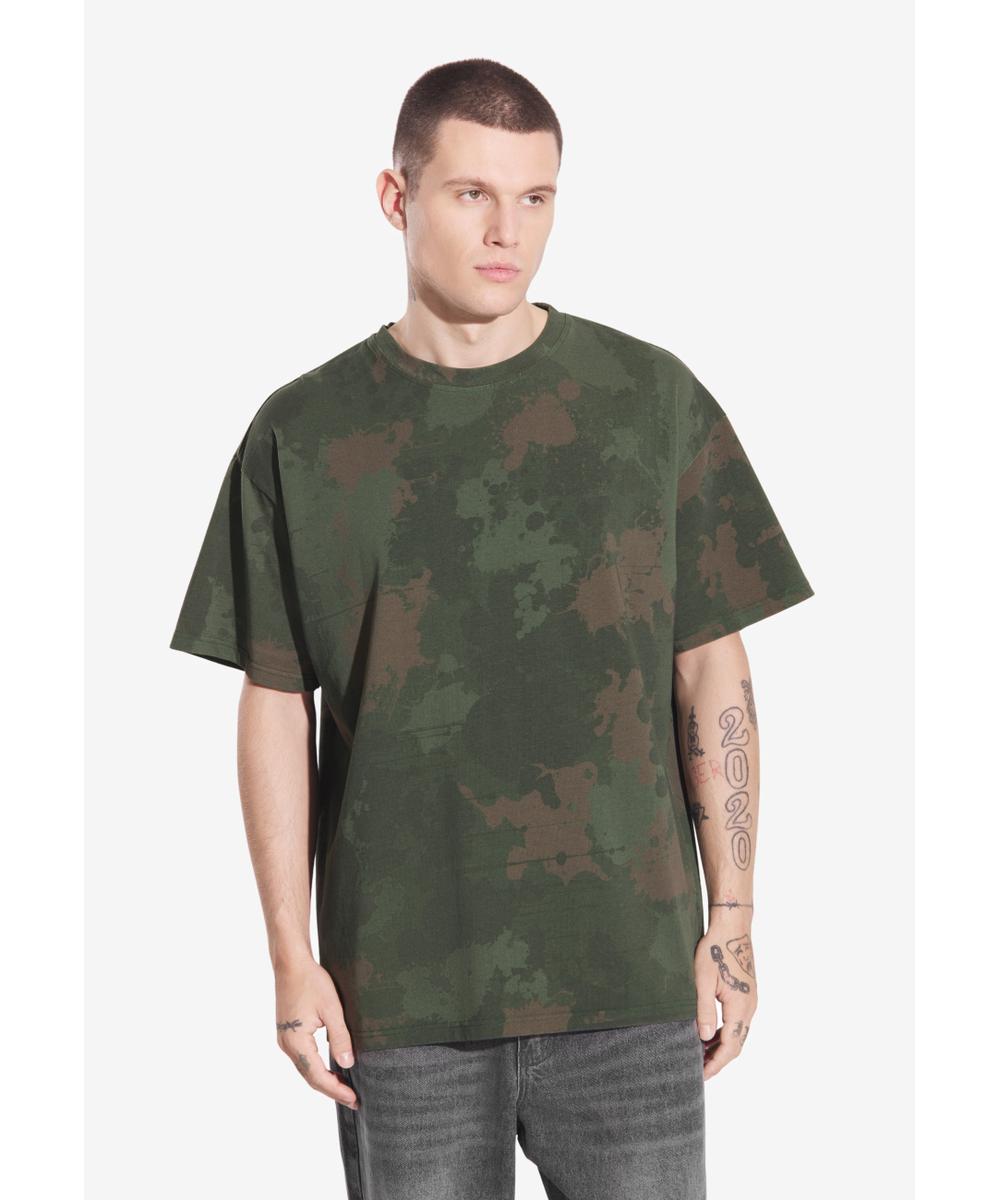 Camo t-shirt bawełniany moro