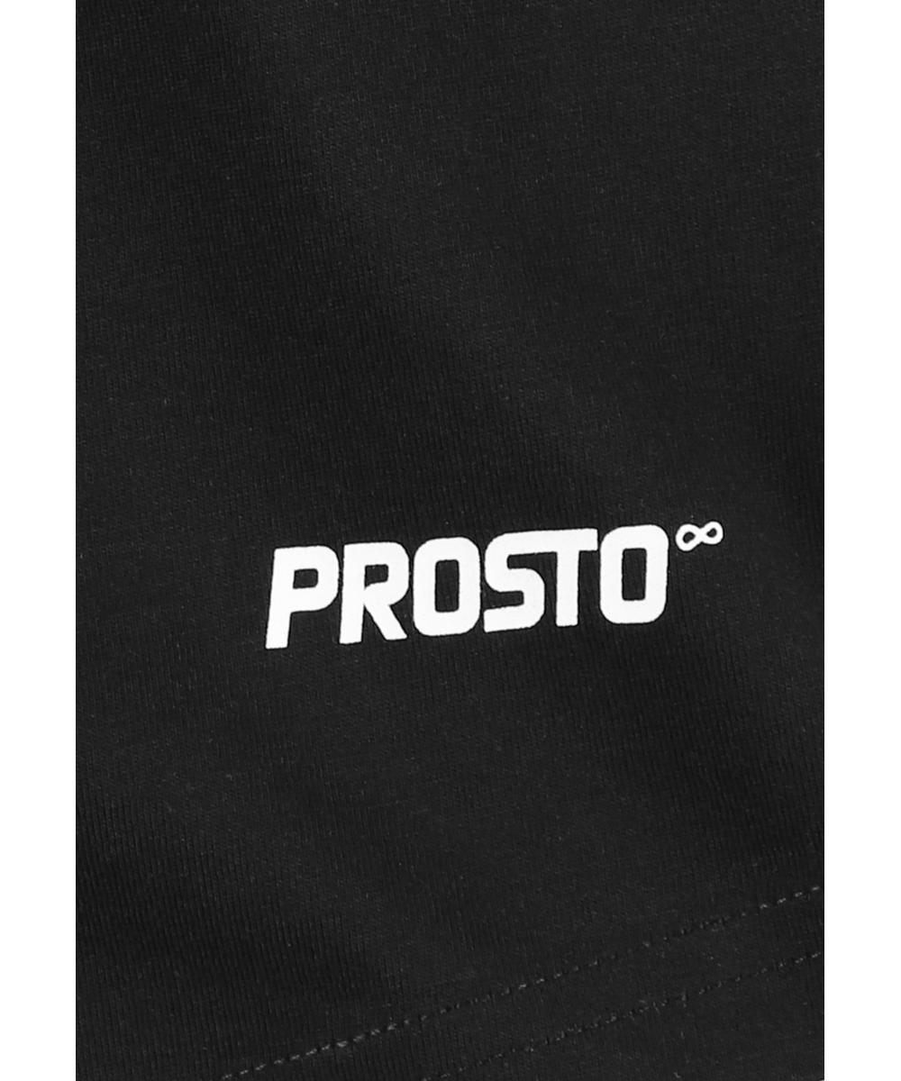 Logotype top regular męski bawełniany czarny