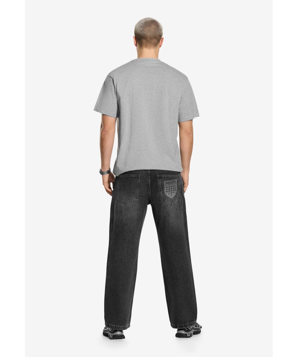 Shield jeansy baggy męskie niebieskie