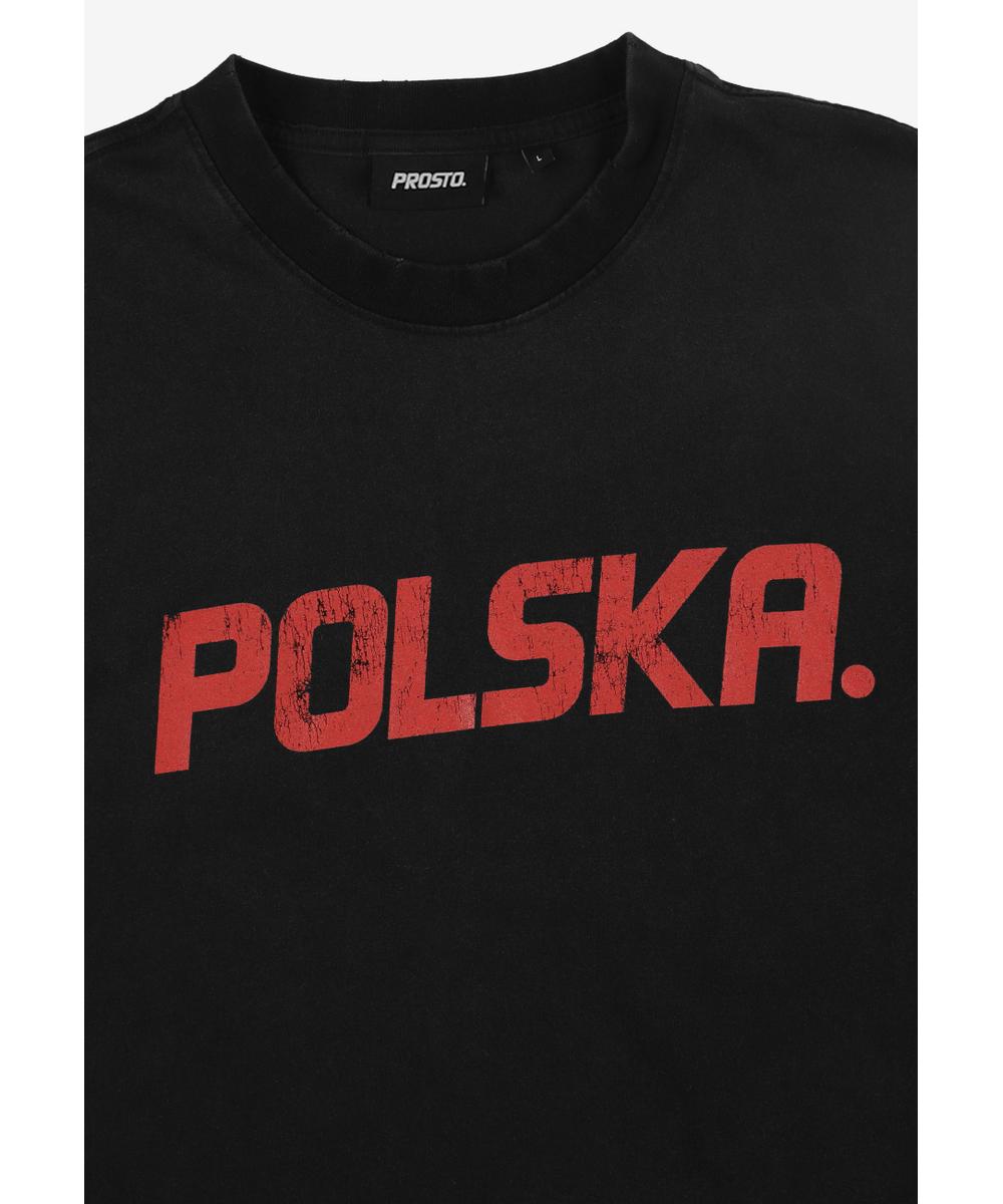 Polska t-shirt bawełniany czarny