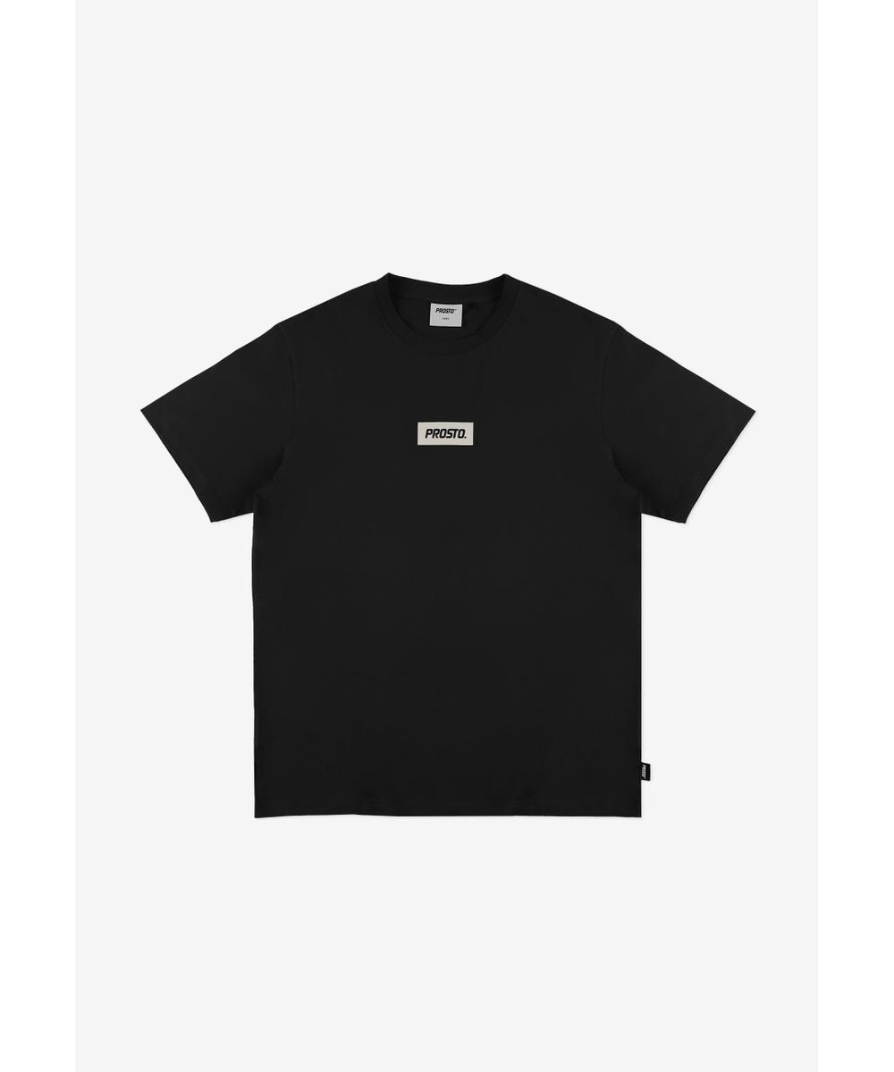 Box Logo t-shirt męski bawełniany czarny