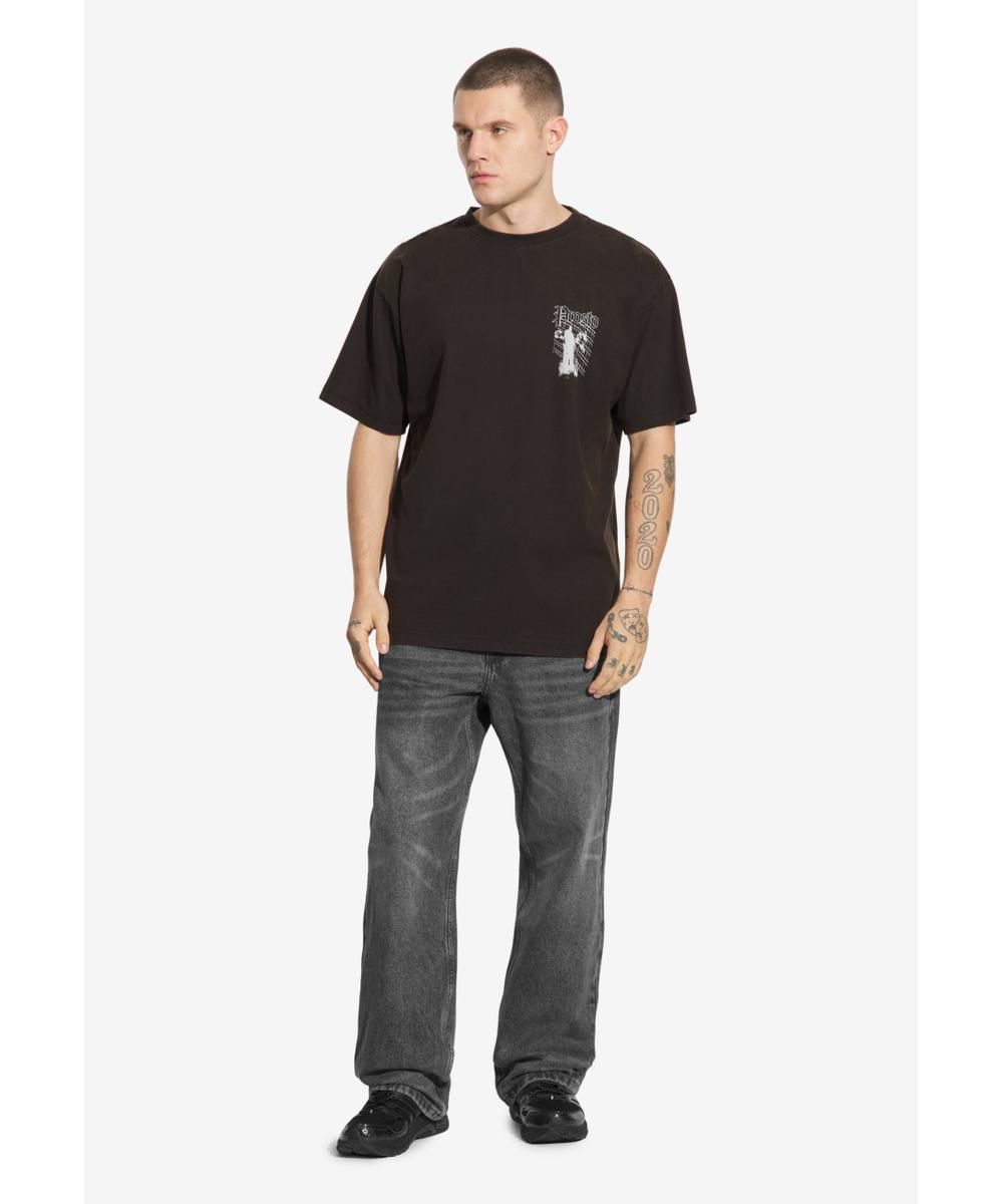 Shadow t-shirt męski bawełniany czarny