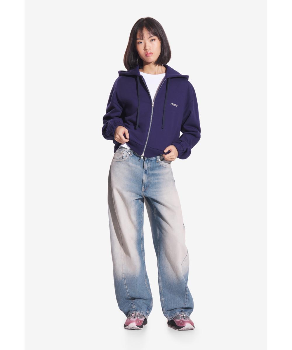 Bomb bluza z kapturem damska granatowa