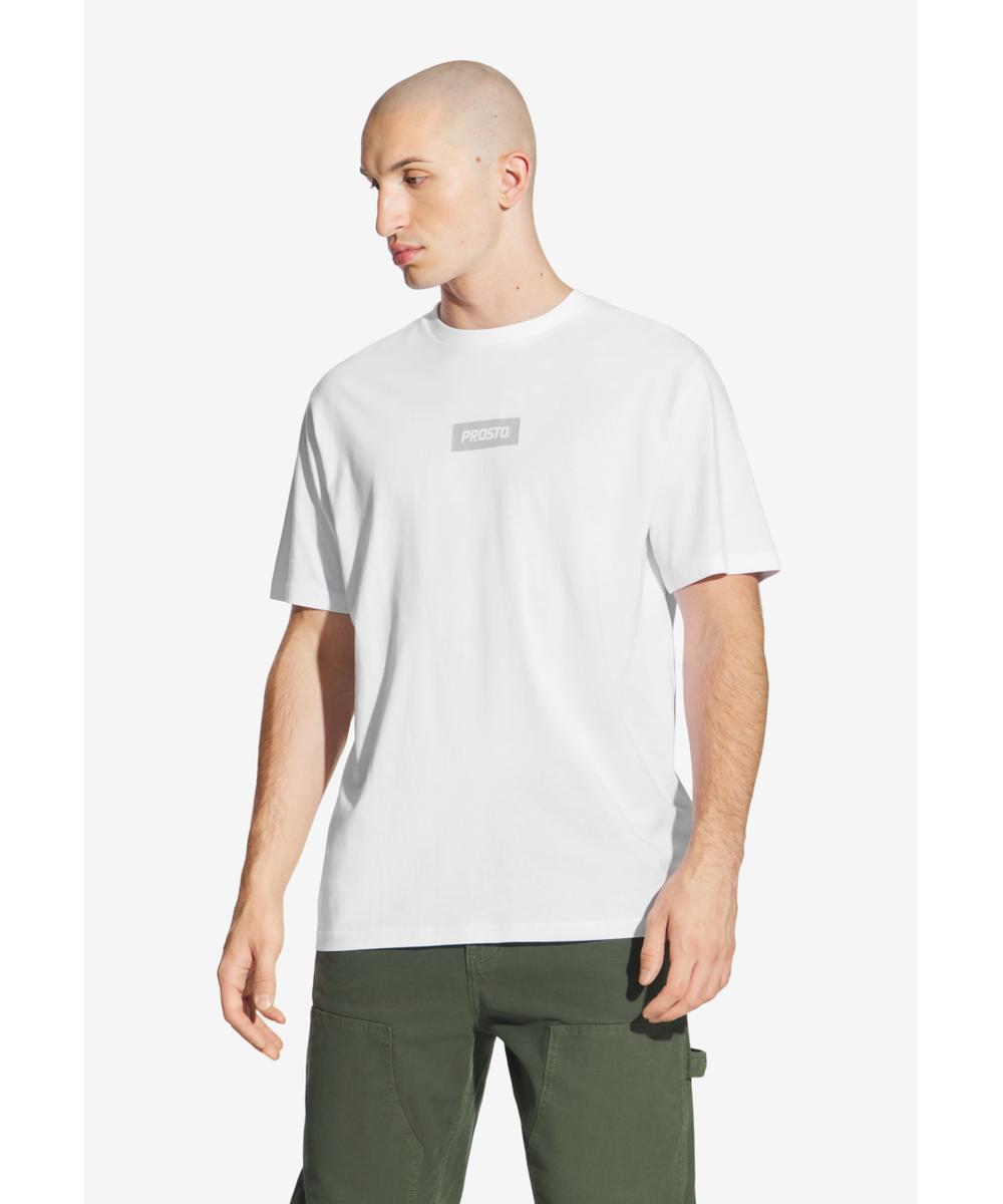 Box Logo t-shirt męski bawełniany biały