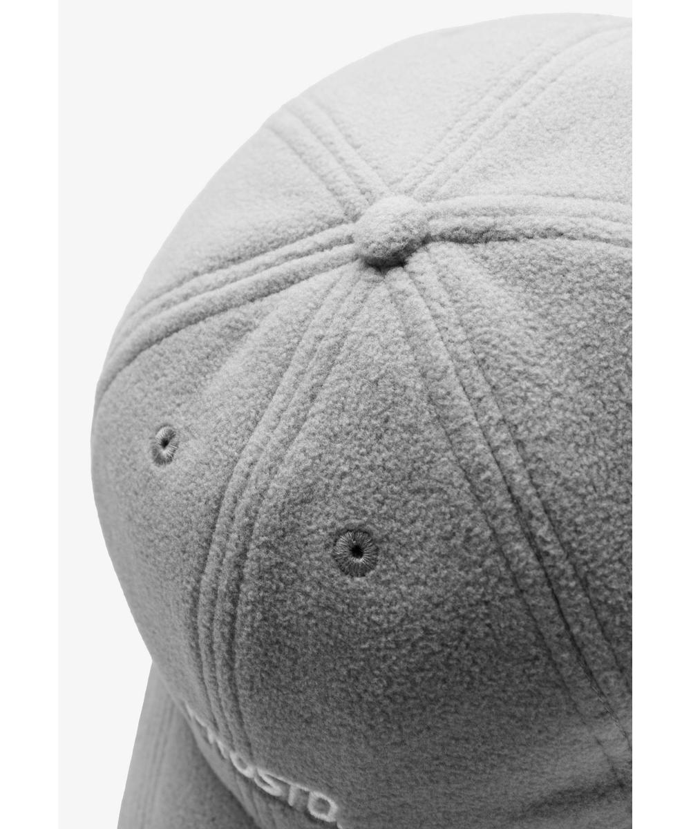 Fleece czapka z daszkiem szara