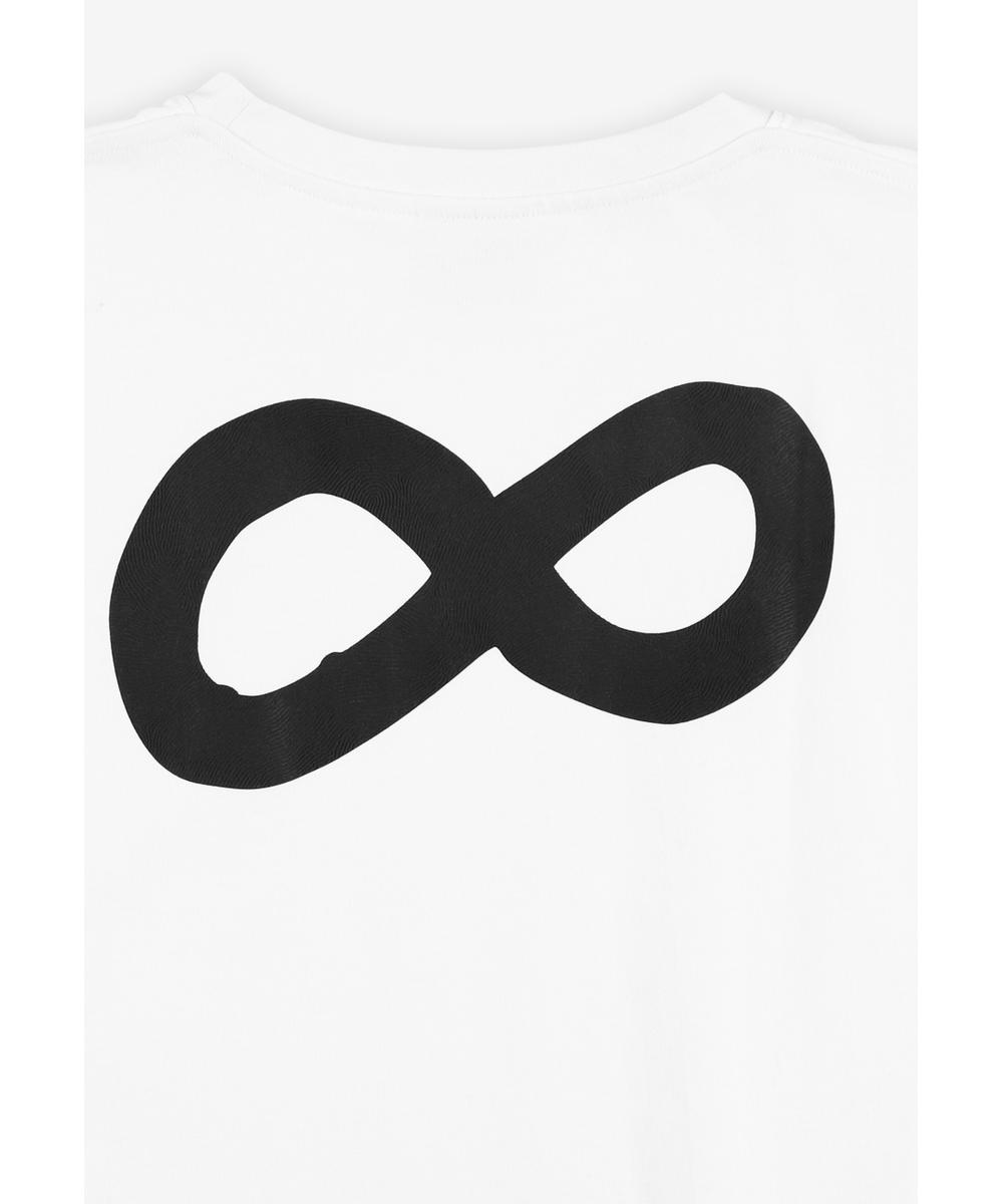 Infinity t-shirt męski z krótkim rękawem biały