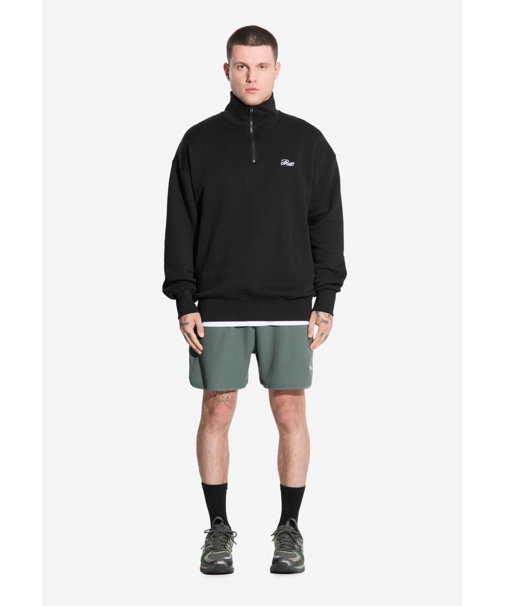 Waffle szorty męskie zielone