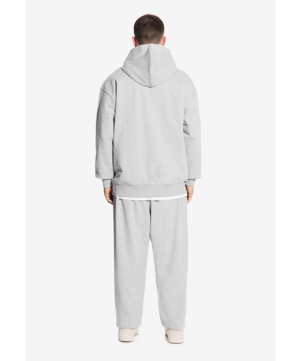 Box bluza z kapturem męska szara