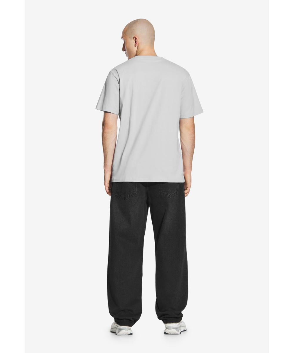 Collage t-shirt męski bawełniany szary